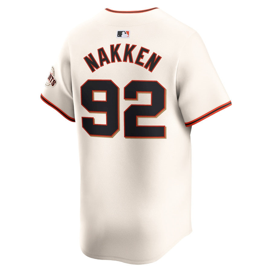 Alyssa Nakken 92 San Francisco Giants Home Limited Men Jersey - Cream