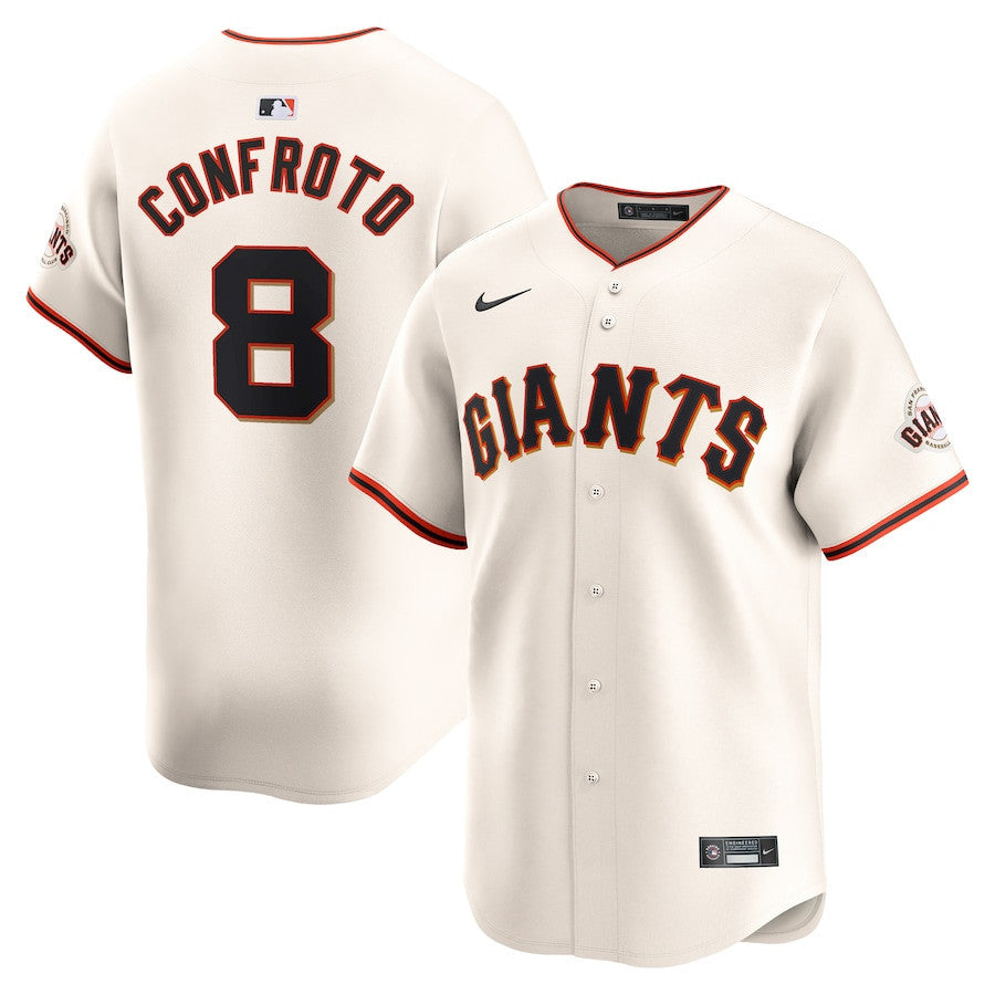 Michael Conforto 8 San Francisco Giants Home Limited Men Jersey - Cream
