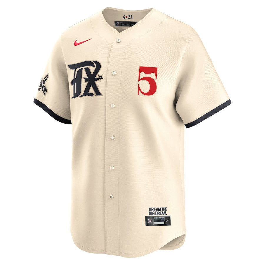 Corey Seager 5 Texas Rangers City Connect Limited Men Jersey - Natural