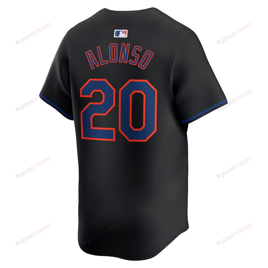 Pete Alonso 20 New York Mets Alternate Limited Men Jersey - Black