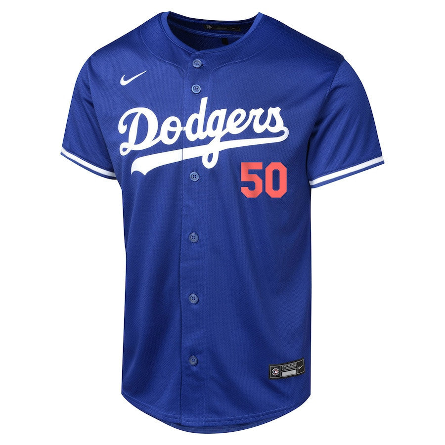 Mookie Betts 50 Los Angeles Dodgers Alternate Limited YOUTH Jersey - Royal