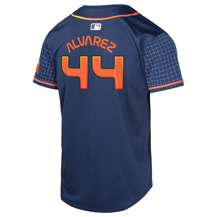 Yordan Alvarez 44 Houston Astros City Connect Limited YOUTH Jersey - Navy