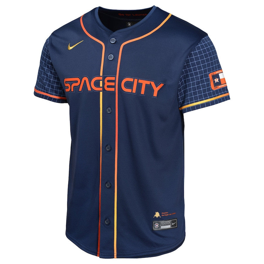 Yordan Alvarez 44 Houston Astros City Connect Limited YOUTH Jersey - Navy