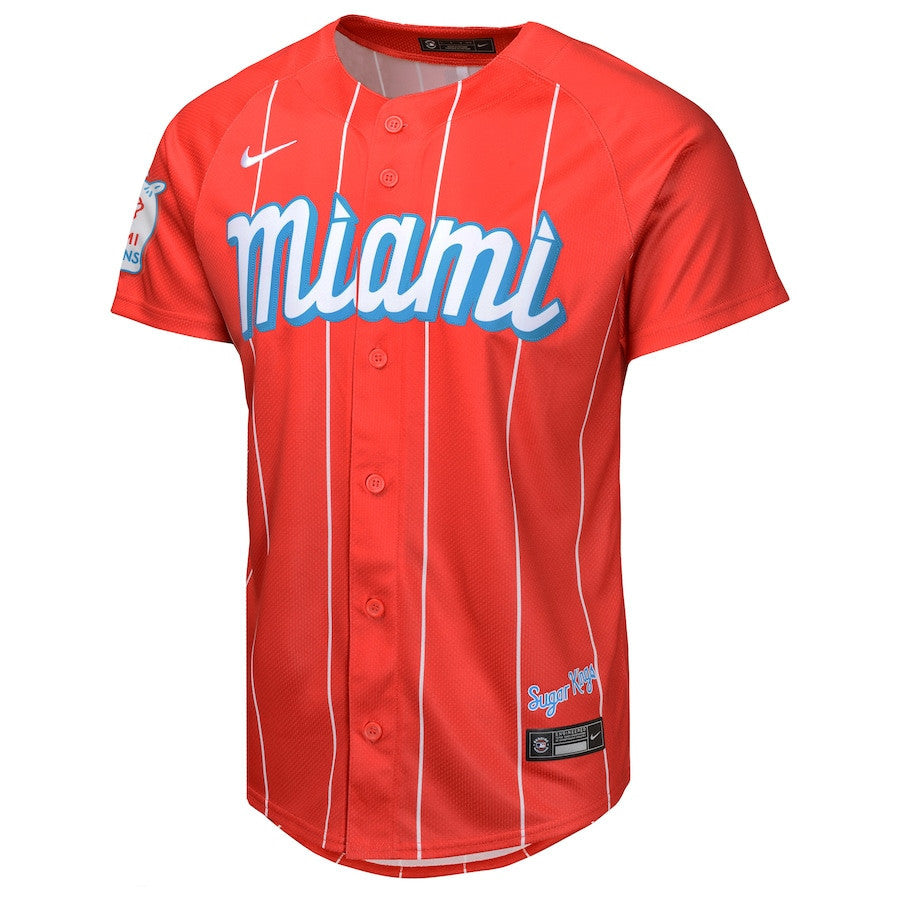 Miami Marlins City Connect Limited YOUTH Jersey - Red