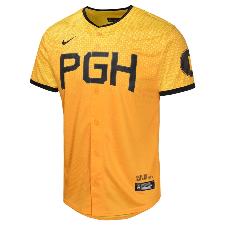 Ke'Bryan Hayes 13 Pittsburgh Pirates City Connect Limited YOUTH Jersey - Gold