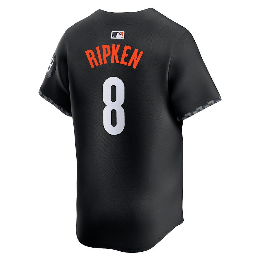 Cal Ripken Jr. 8 Baltimore Orioles City Connect Retired Men Jersey - Black