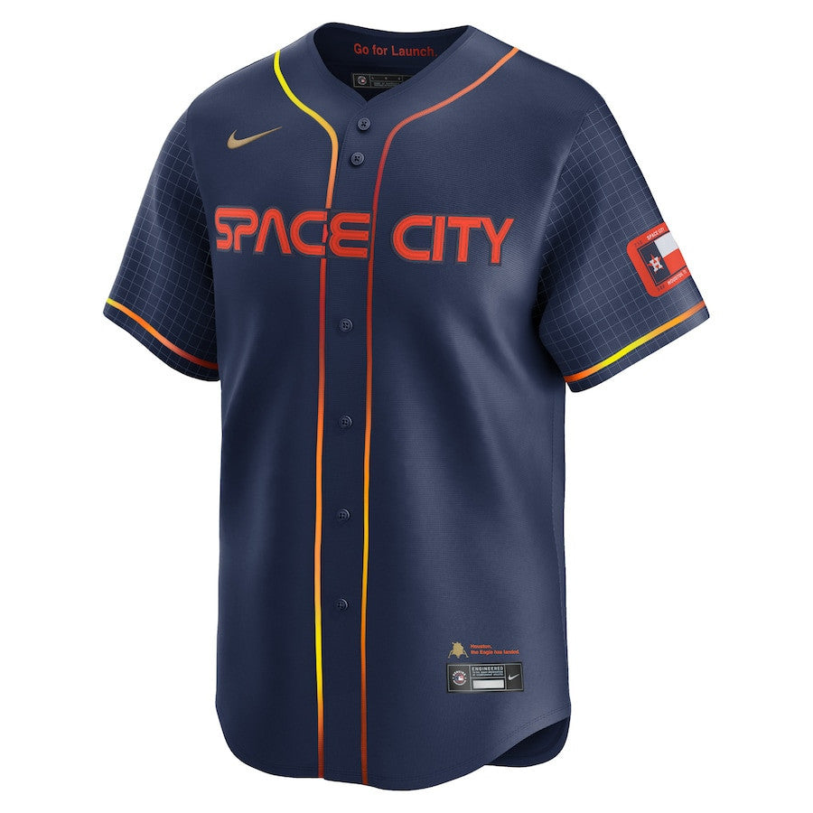 Yordan Alvarez 44 Houston Astros City Connect Limited Men Jersey - Navy