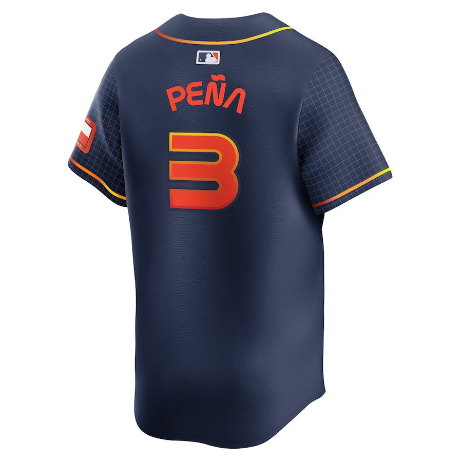 Jeremy Peña 3 Houston Astros City Connect Limited Men Jersey - Navy