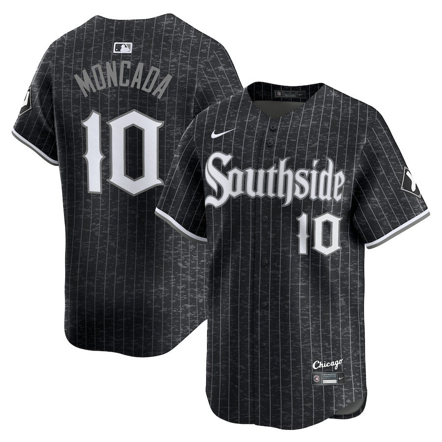Yoán Moncada 10 Chicago White Sox City Connect Retired Men Jersey - Black