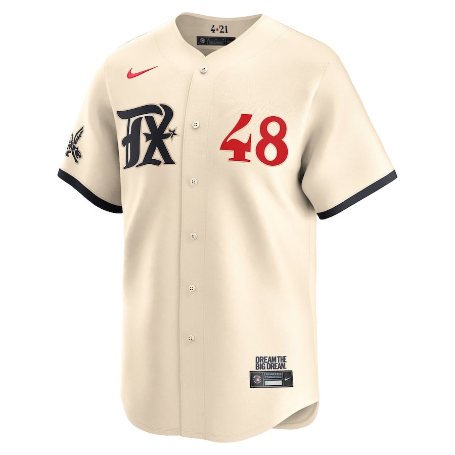 Jacob deGrom 48 Texas Rangers City Connect Limited Men Jersey - Natural