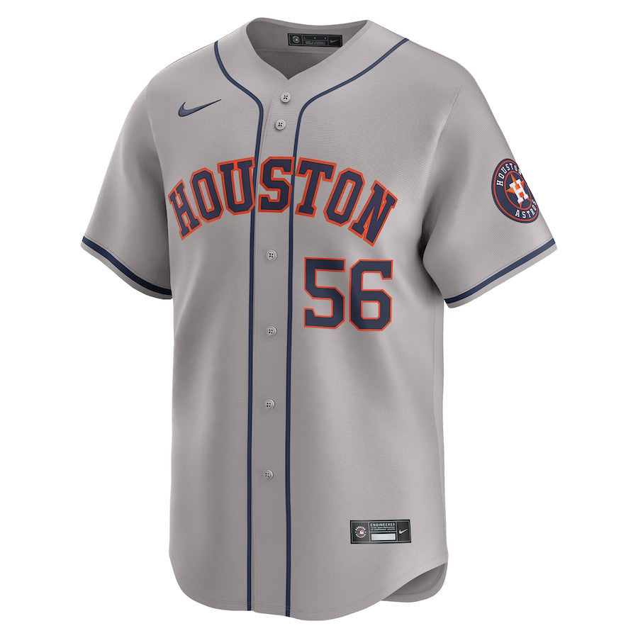 Ronel Blanco 56 Houston Astros Away Limited Men Jersey - Gray