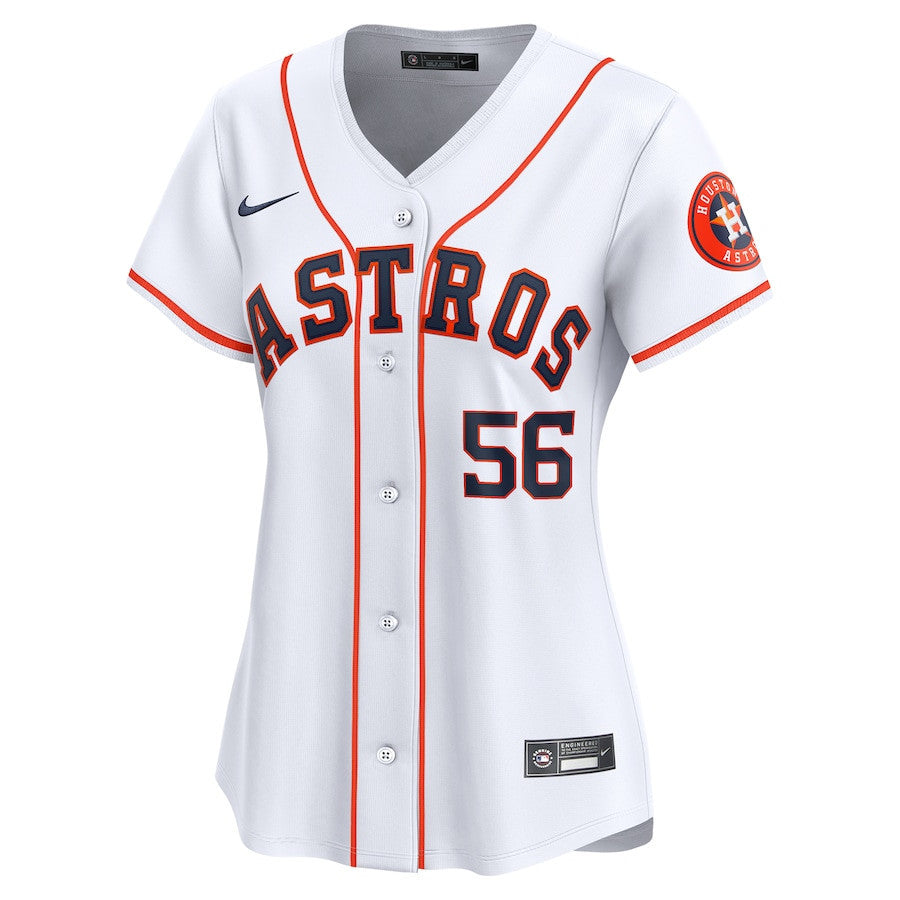 Ronel Blanco 56 Houston Astros Home Limited Women Jersey - White