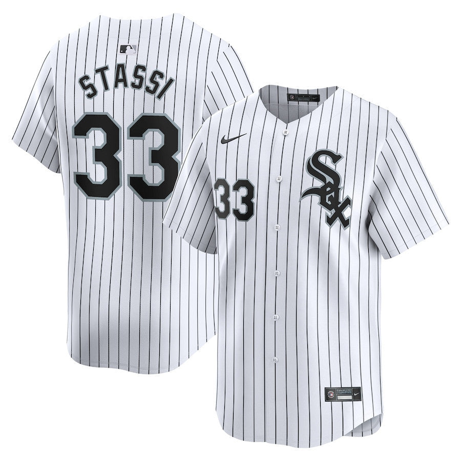 Max Stassi 33 Chicago White Sox Home Limited Men Jersey - White