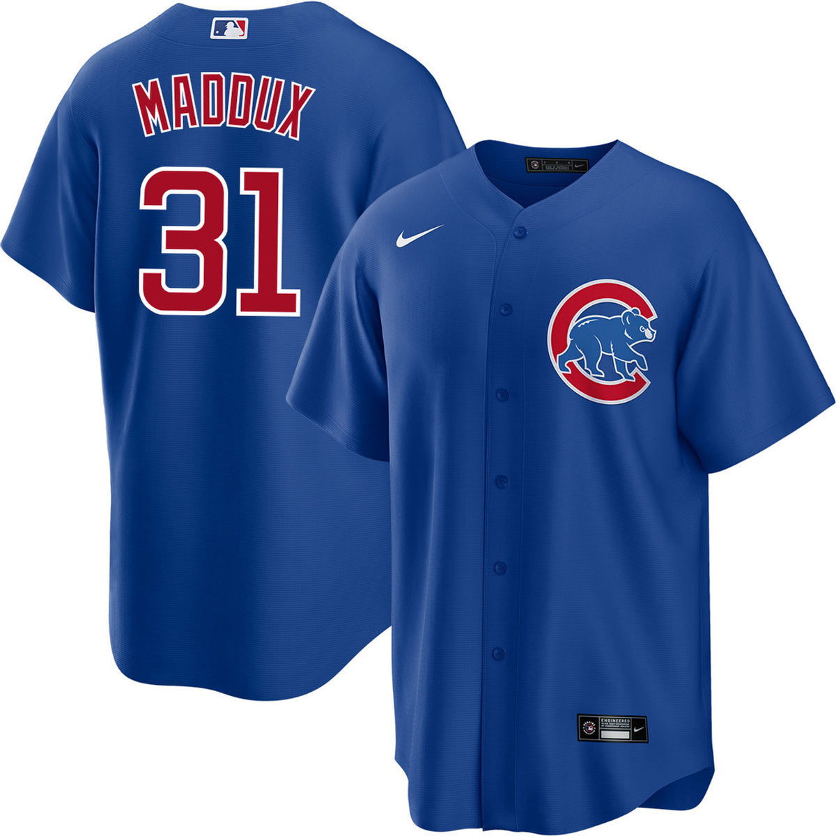 Greg Maddux 31 Chicago Cubs Alternate Jersey - Men Blue