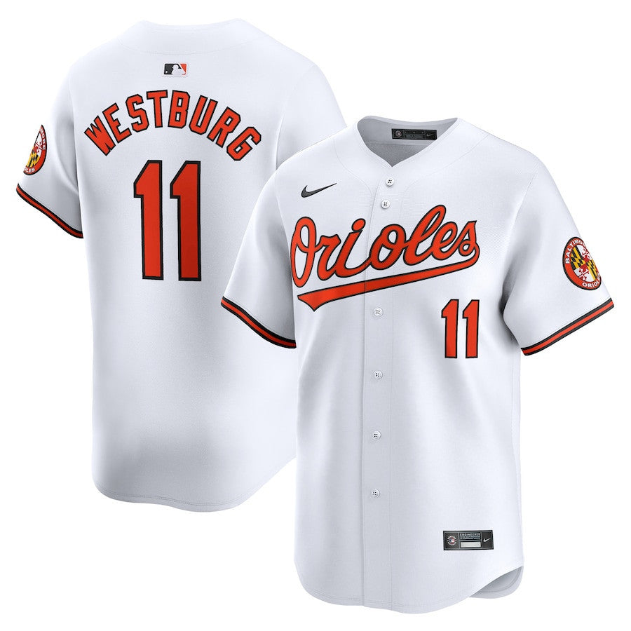 Jordan Westburg 11 Baltimore Orioles Home Limited Men Jersey - White