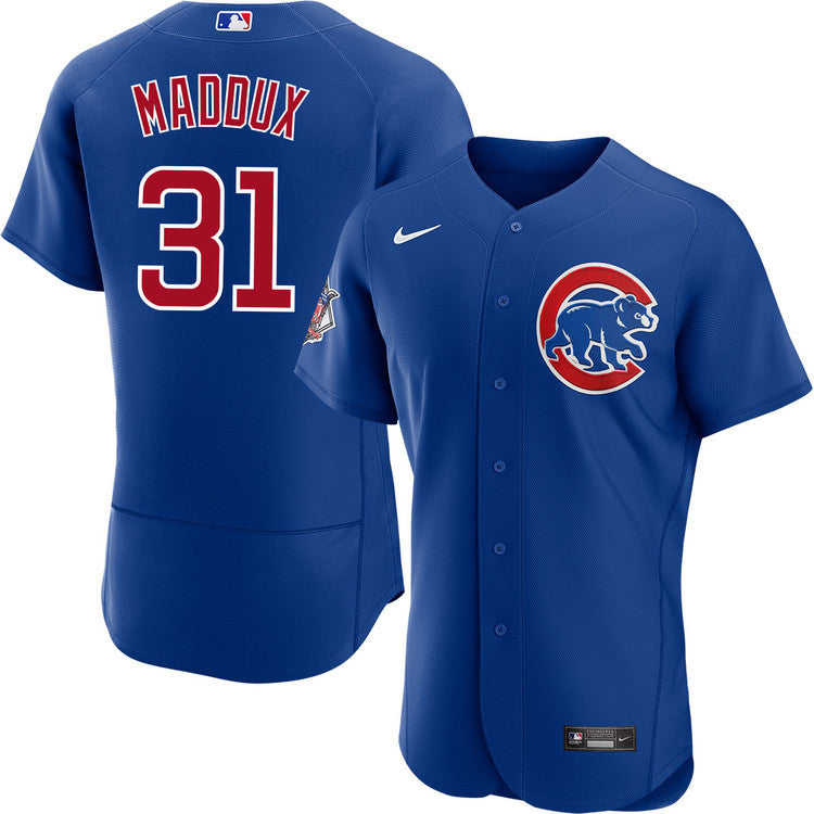Greg Maddux 31 Chicago Cubs Alternate Jersey - Men Blue
