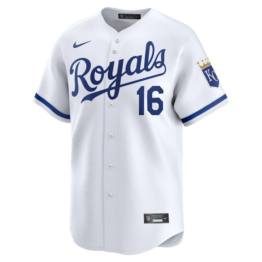 Hunter Renfroe 16 Kansas City Royals Home Limited Men Jersey - White
