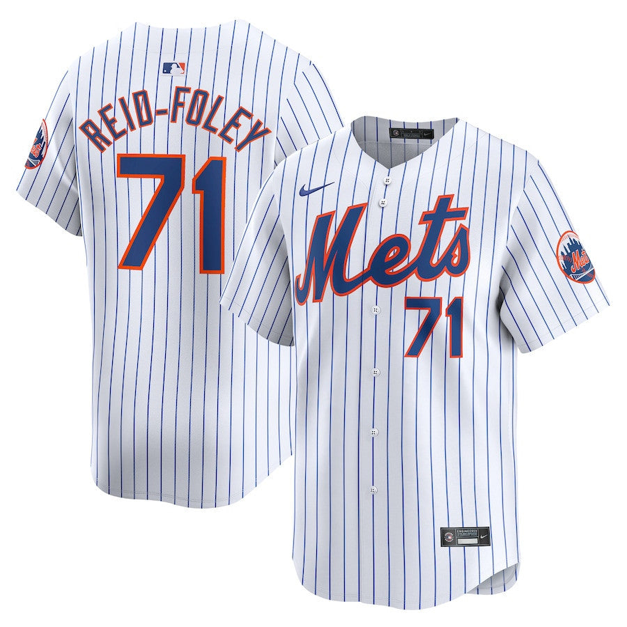 Sean Reid-Foley 71 New York Mets Home Limited Men Jersey - White