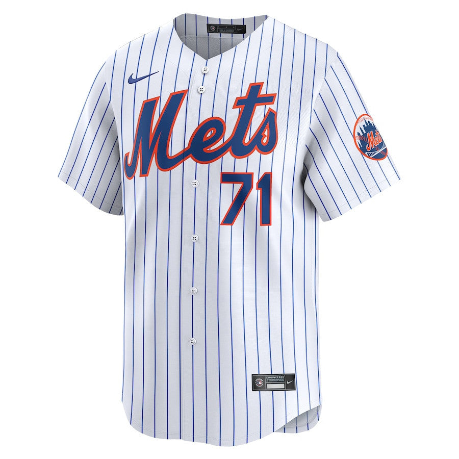 Sean Reid-Foley 71 New York Mets Home Limited Men Jersey - White