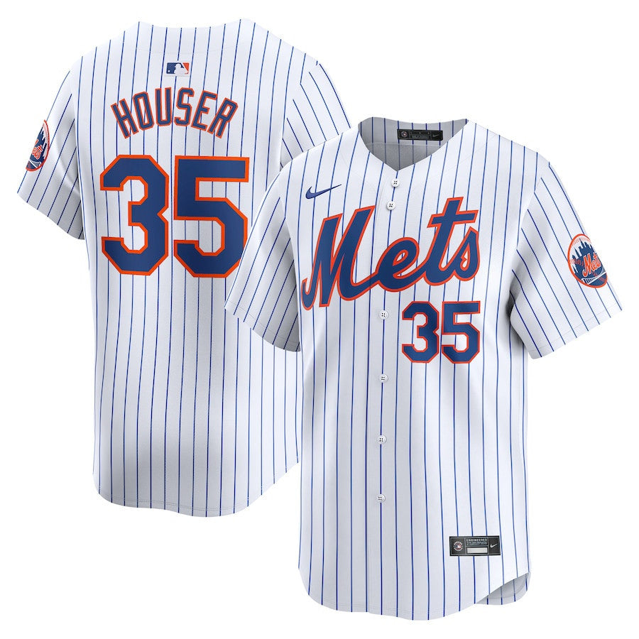 Adrian Houser 35 New York Mets Home Limited Men Jersey - White