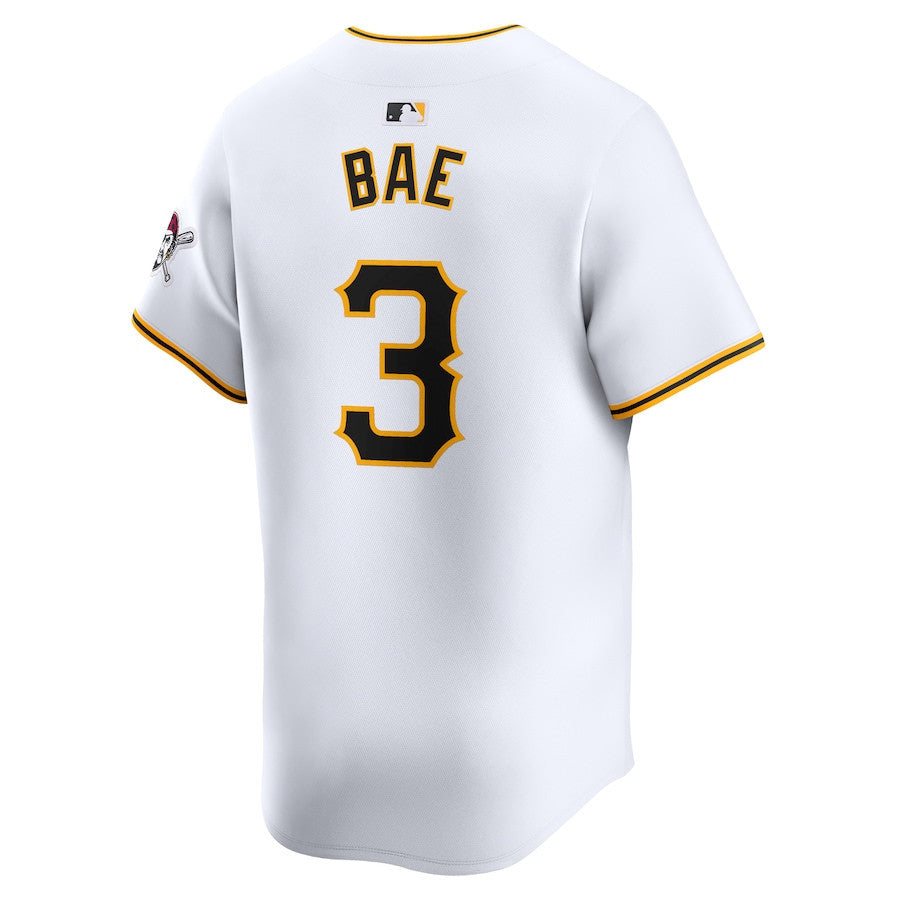 Ji-Hwan Bae 3 Pittsburgh Pirates Home Limited Men Jersey - White