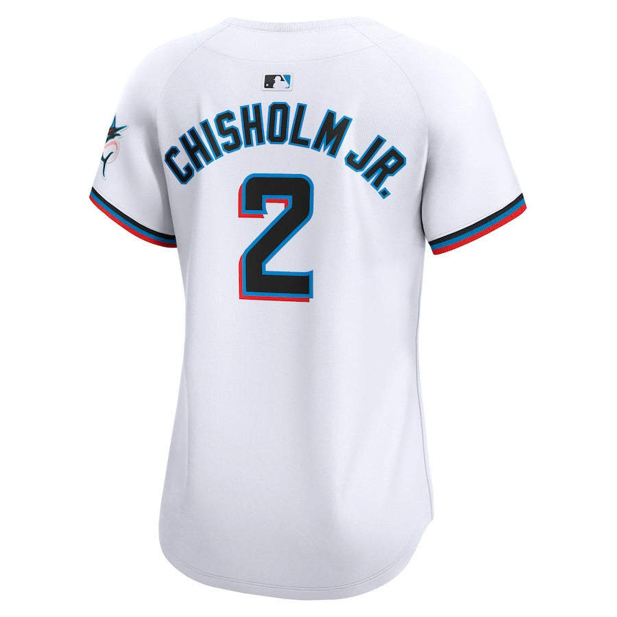 Jazz Chisholm Jr. 2 Miami Marlins Home Limited Women Jersey - White