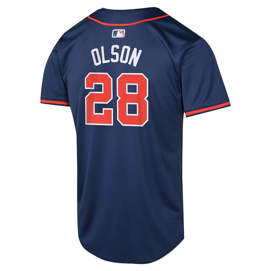 Matt Olson 28 Atlanta Braves Alternate Limited YOUTH Jersey - Navy