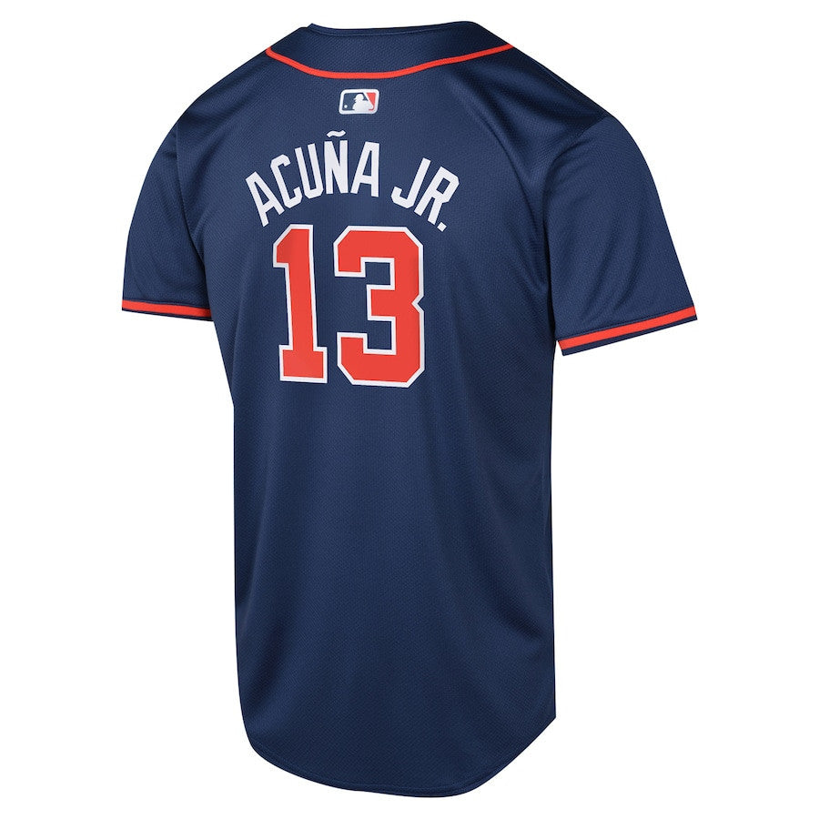 Ronald Acuña Jr. 13 Atlanta Braves Alternate Limited YOUTH Jersey - Navy