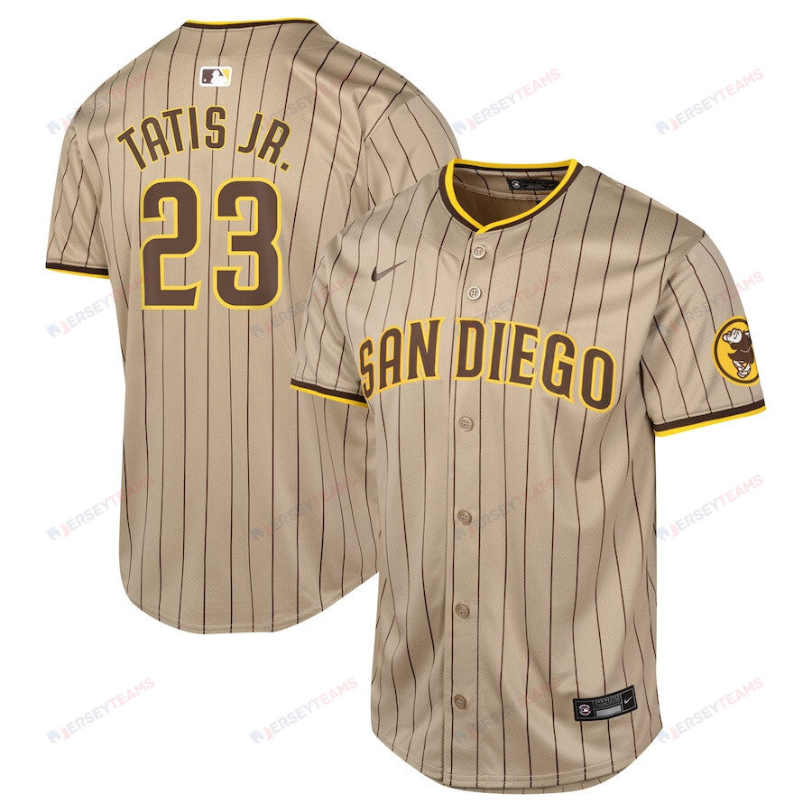 Fernando Tatis Jr. 23 San Diego Padres Alternate Limited YOUTH Jersey - Sand
