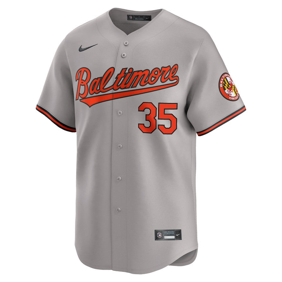 Adley Rutschman 35 Baltimore Orioles Road Limited Men Jersey - Gray