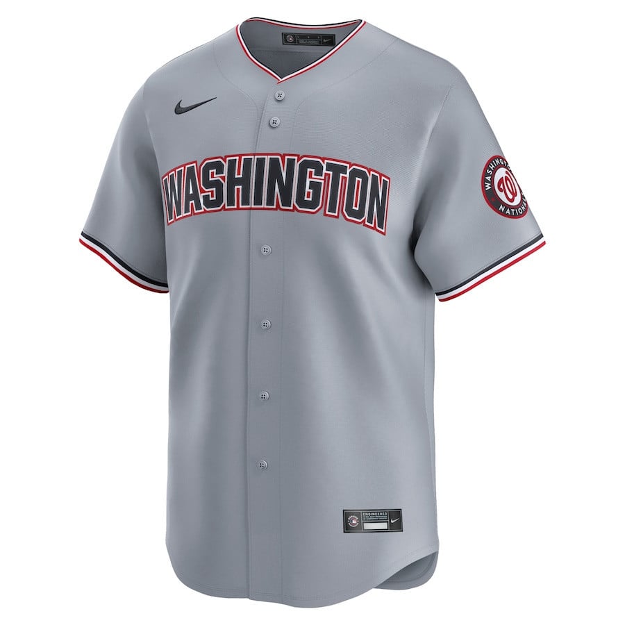 Washington Nationals Road Limited Men Jersey - Gray