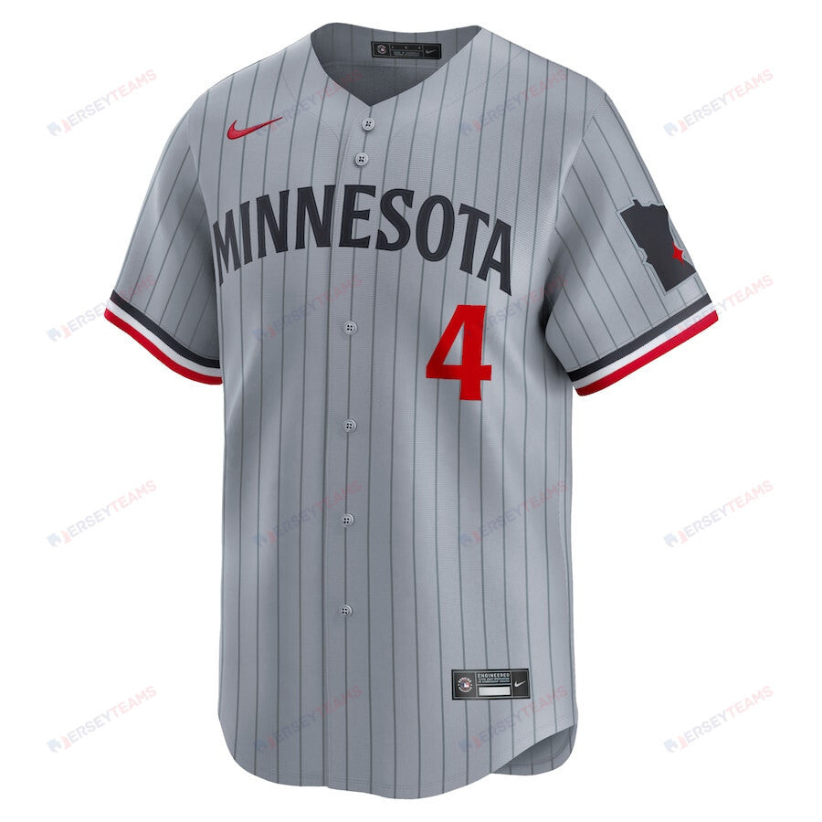 Carlos Correa 4 Minnesota Twins Road Limited Men Jersey - Gray