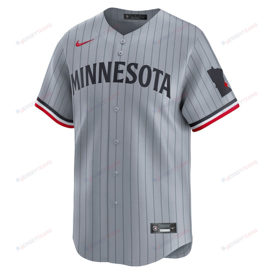 Minnesota Twins Road Limited Men Jersey - Gray