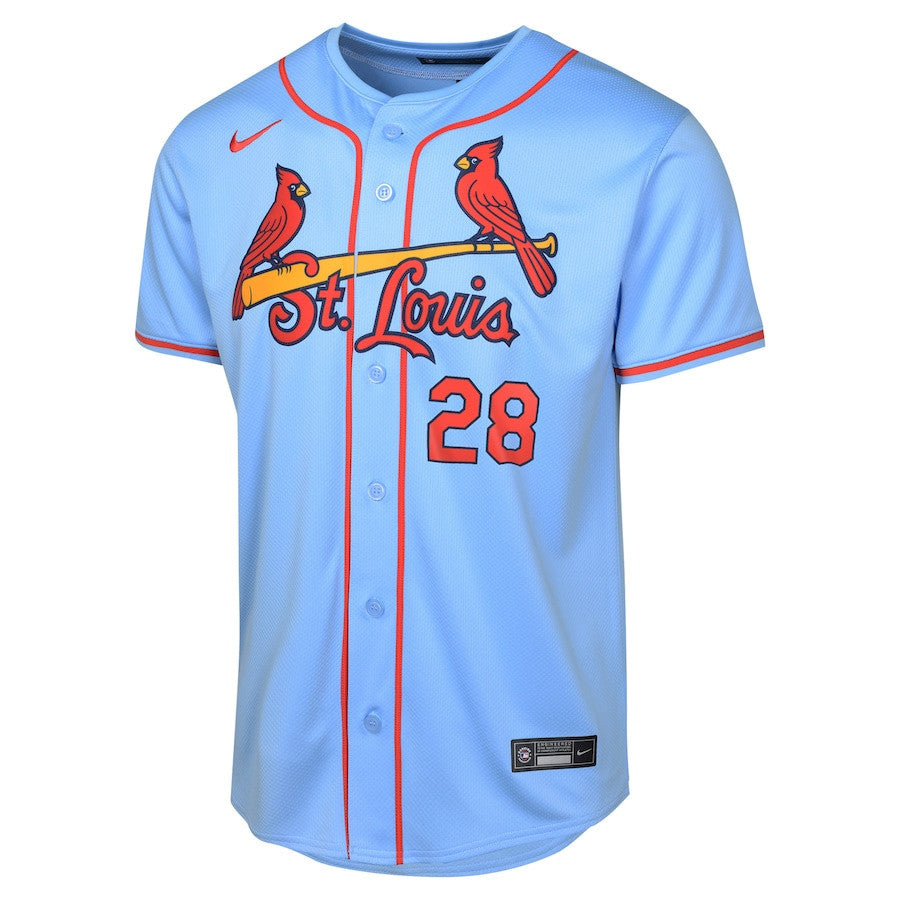 Nolan Arenado 28 St. Louis Cardinals Alternate Limited YOUTH Jersey - Light Blue