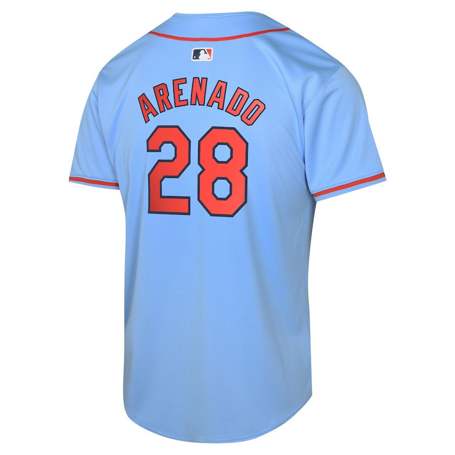 Nolan Arenado 28 St. Louis Cardinals Alternate Limited YOUTH Jersey - Light Blue