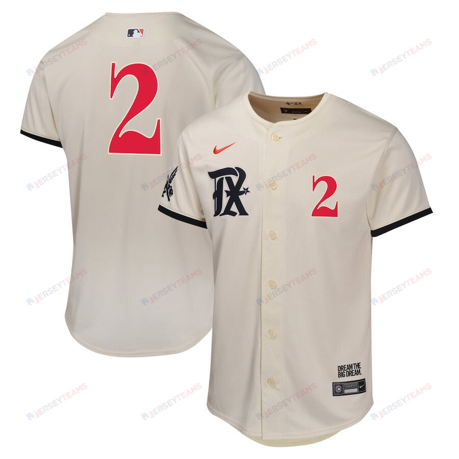 Marcus Semien 2 Texas Rangers City Connect Limited YOUTH Jersey - Natural