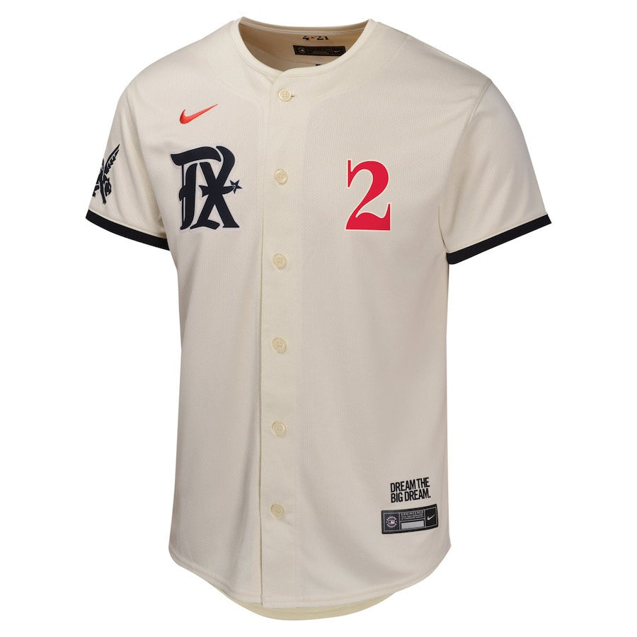 Marcus Semien 2 Texas Rangers City Connect Limited YOUTH Jersey - Natural