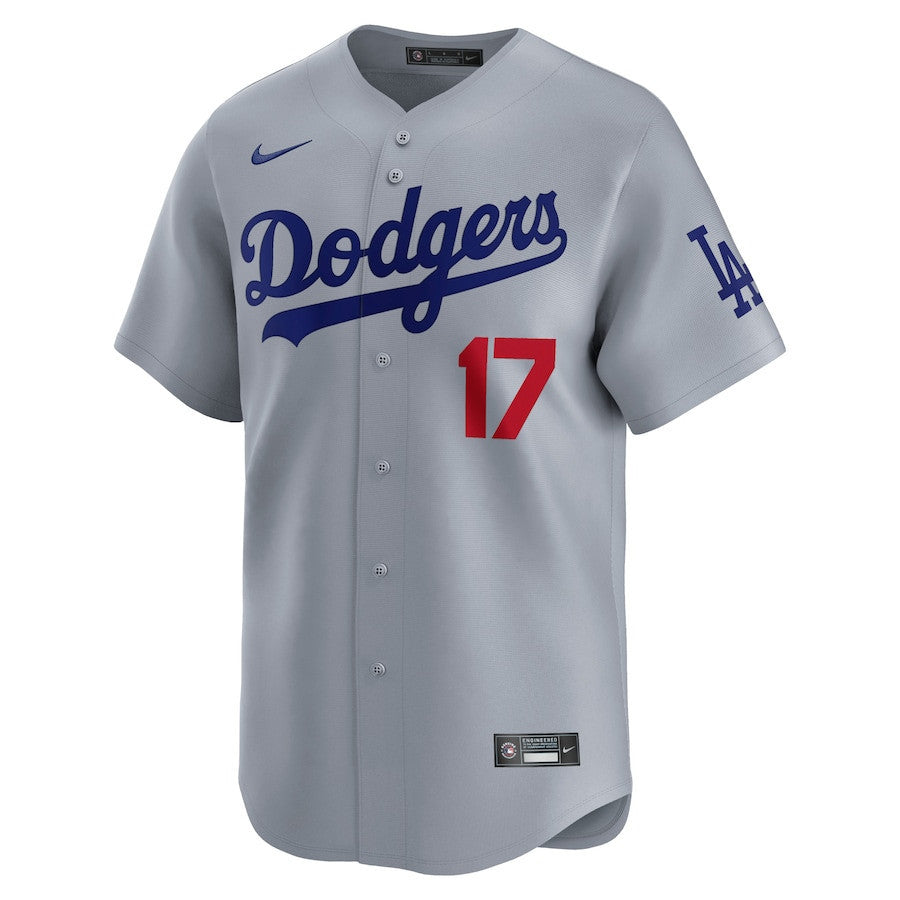 Shohei Ohtani 17 Los Angeles Dodgers Away Limited Men Player Jersey - Gray