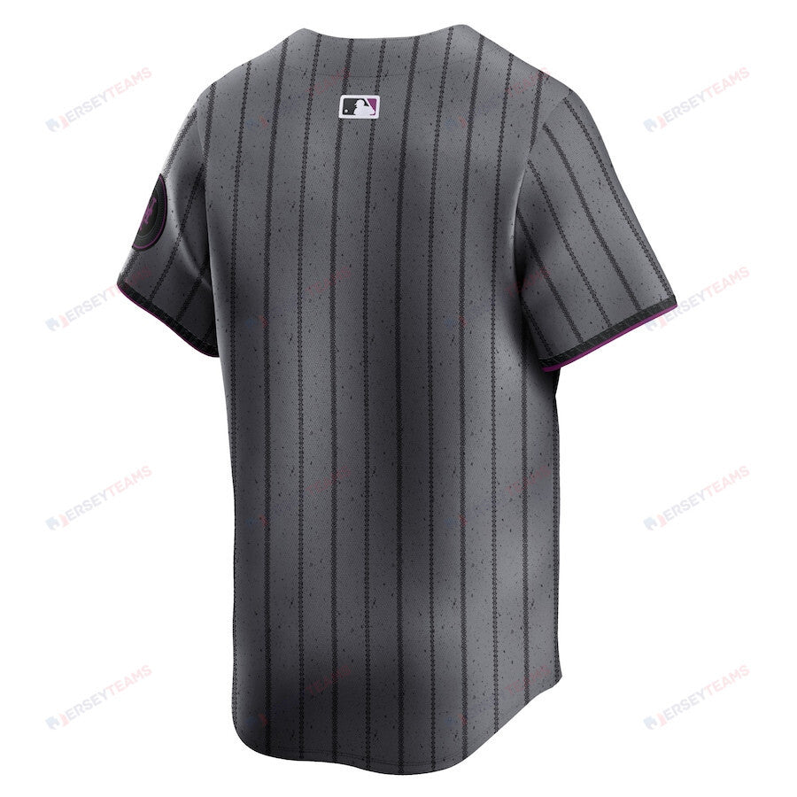 New York Mets 2024 City Connect Limited Men Jersey - Graphite