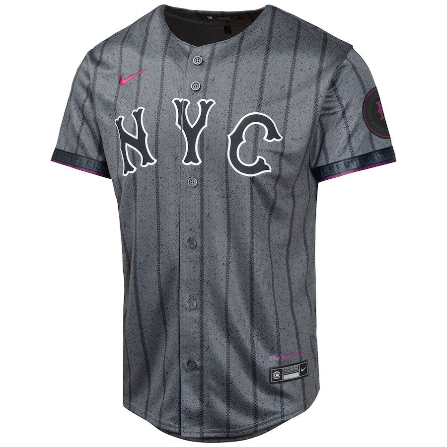 Pete Alonso 20 New York Mets 2024 City Connect Limited YOUTH Jersey - Graphite