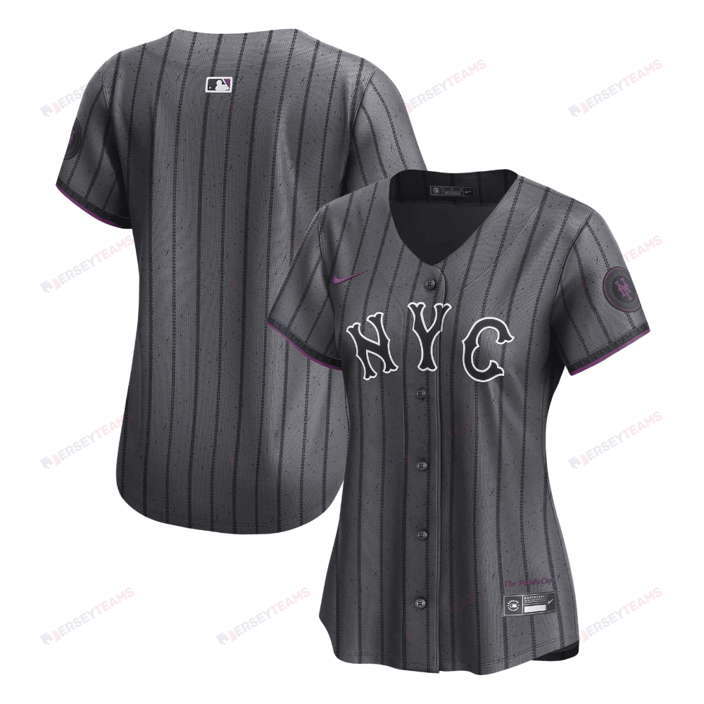 New York Mets 2024 City Connect Limited Women Jersey - Graphite