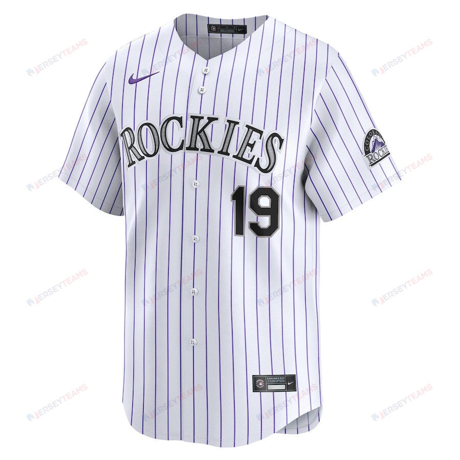 Charlie Blackmon 19 Colorado Rockies Home Limited Player YOUTH Jersey - White