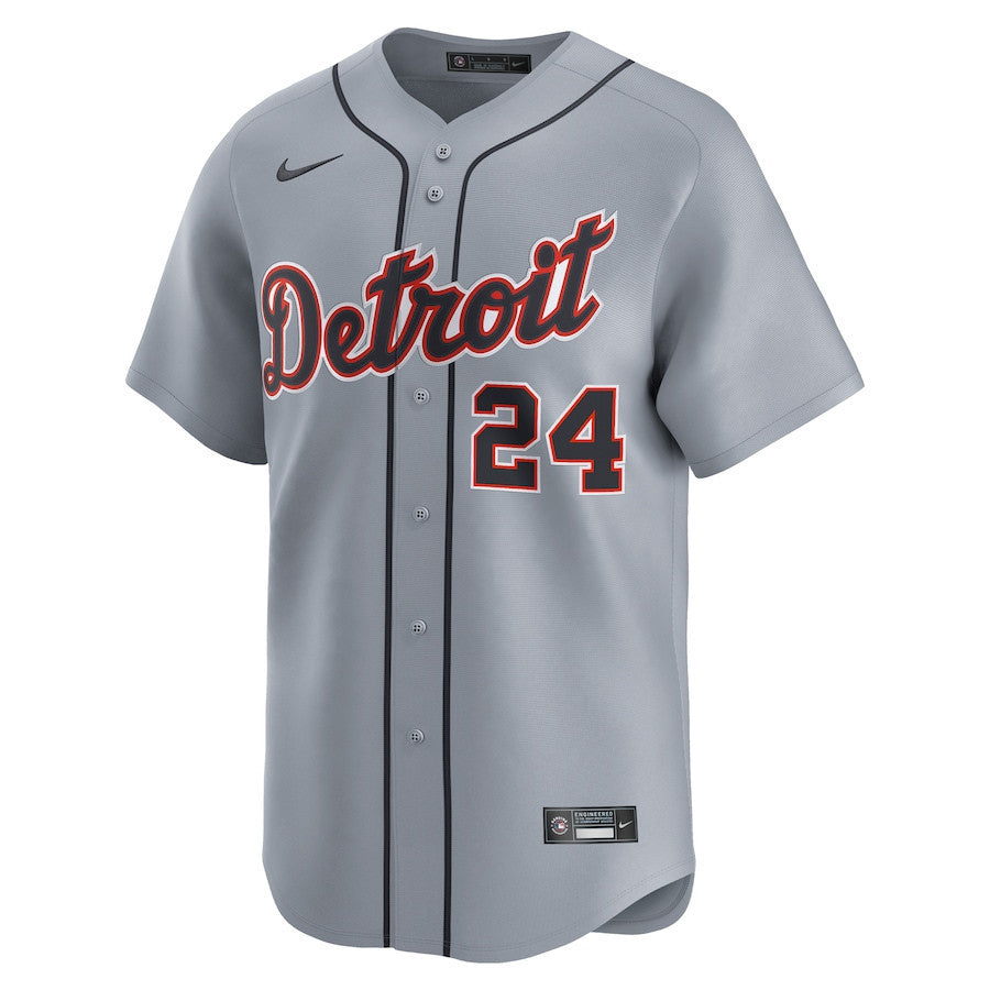 Miguel Cabrera 24 Detroit Tigers Road Limited Player Men Jersey - Gray