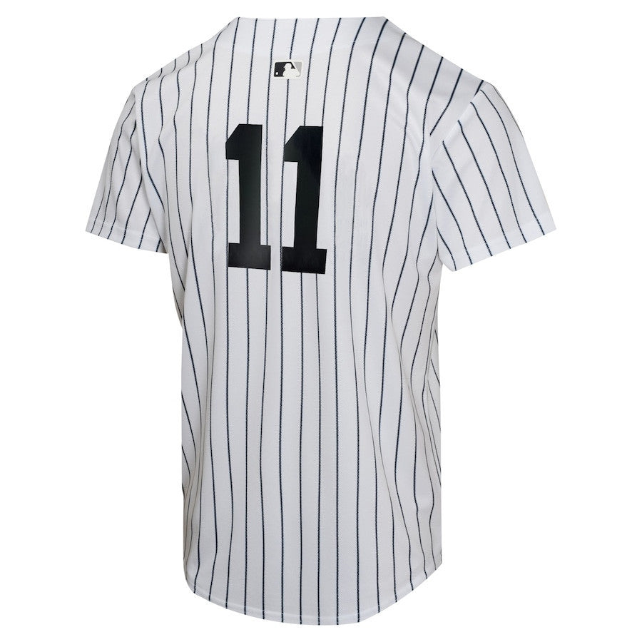 Anthony Volpe 11 New York Yankees Home Game Player YOUTH Jersey - White