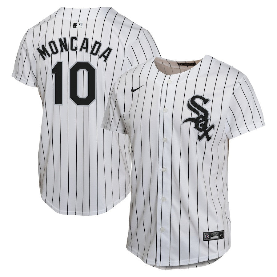 Yoan Moncada 10 Chicago White Sox Home Game Player YOUTH Jersey - White