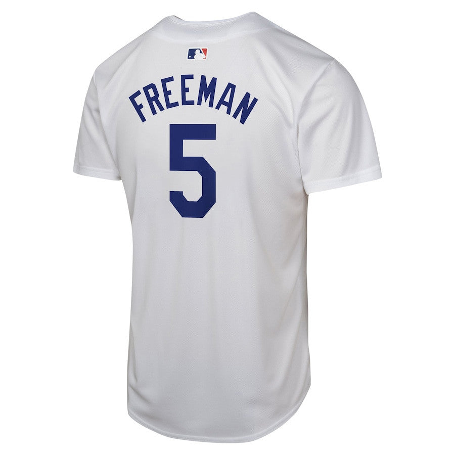 Freddie Freeman 5 Los Angeles Dodgers Home Game Player YOUTH Jersey - White