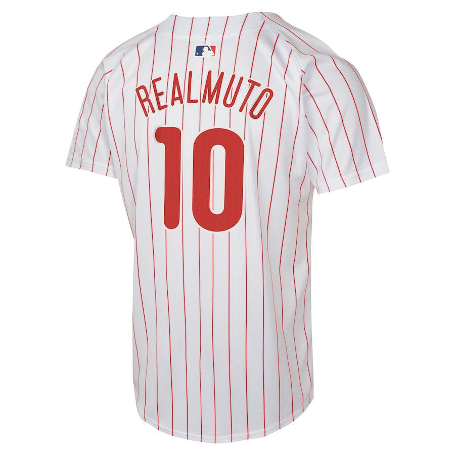 J.T. Realmuto 10 Philadelphia Phillies Home Game Player YOUTH Jersey - White