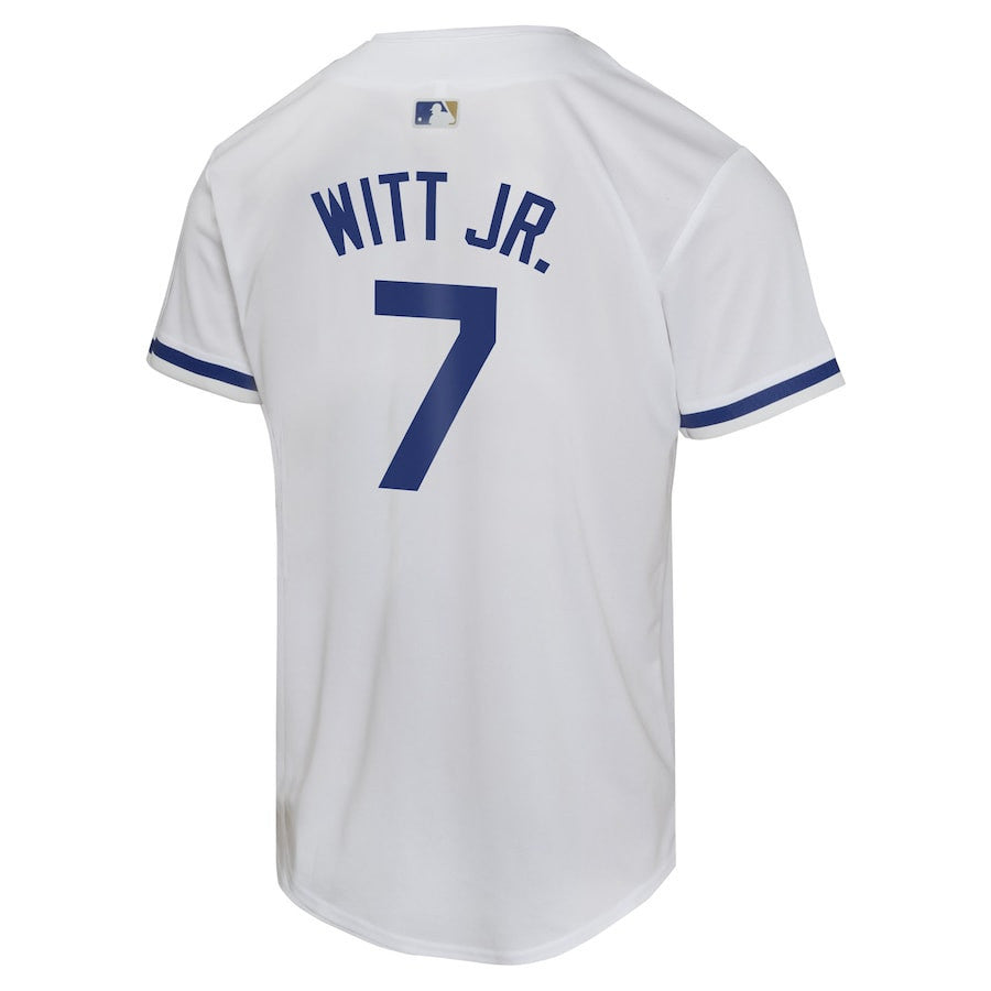 Bobby Witt Jr. 7 Kansas City Royals Home Game Player YOUTH Jersey - White