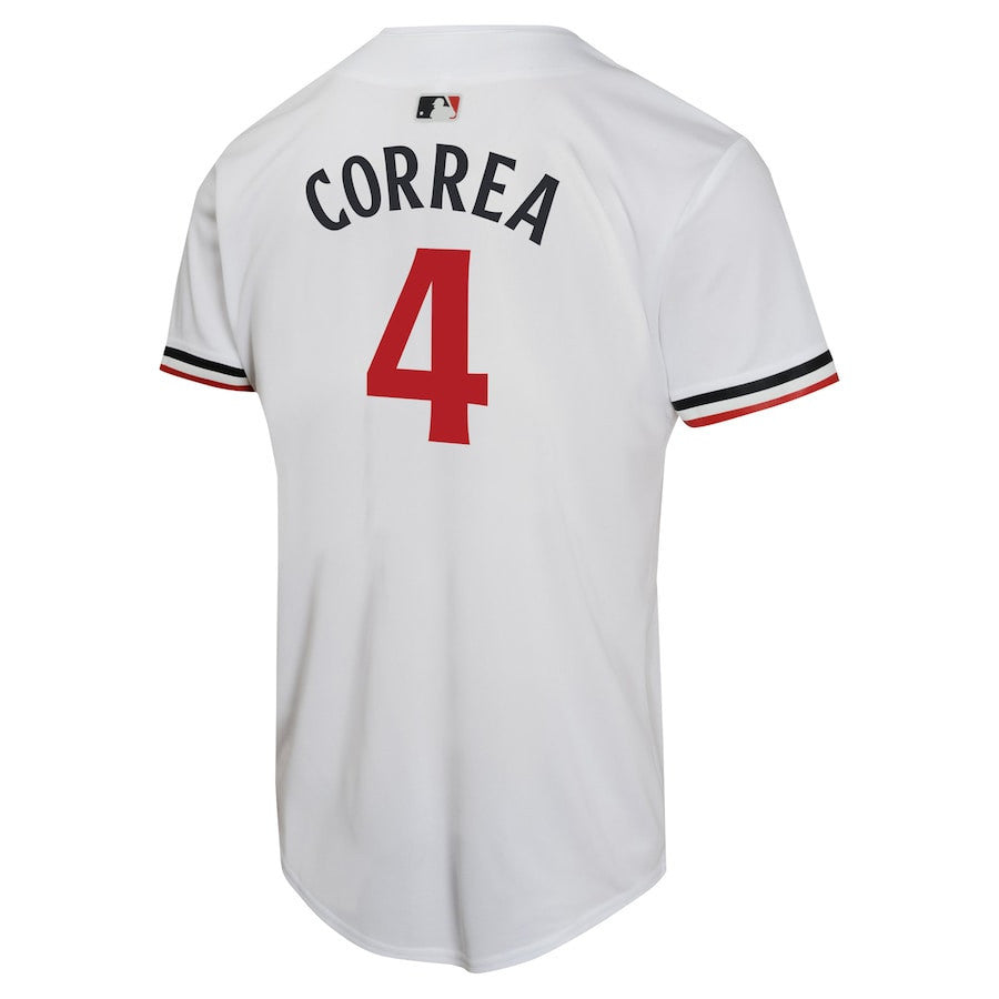 Carlos Correa 4 Minnesota Twins Home Game Player YOUTH Jersey - White