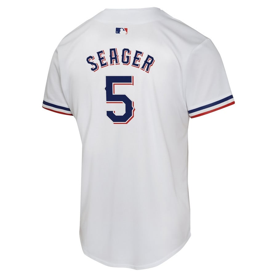 Corey Seager 5 Texas Rangers Home Game Player YOUTH Jersey - White